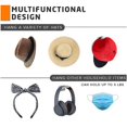 thumbnail image 5 of Wall Mount Hat Hook Punch-free Adhesive Baseball Cap Holder Compatible Home Bedroom New, 5 of 5
