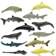 thumbnail image 1 of KAKOWELY 12pcs Simulation Sea Animal Model Marine Animal Set Shark Dolphin Whale Model for Children,3.54"X0.79"X0.79", 1 of 4