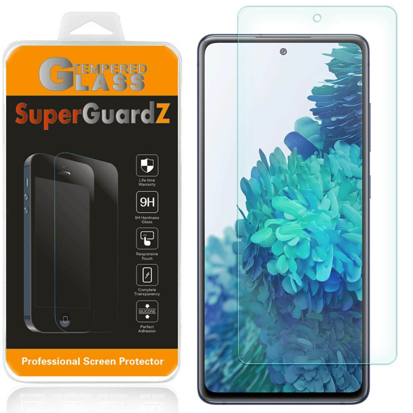 [3-Pack] For Samsung Galaxy S20 FE / Samsung Galaxy S20 FE 5G SuperGuardZ Tempered Glass Screen Protector, 9H, Anti-Scratch, Anti-Bubble, Anti-Fingerprint