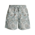 thumbnail image 5 of LpwkSSA Mens Lightweight Camo Shorts Straight Cut Design Soft Fabric Relaxed Silhouette for Weekend Getaways Blue XL, 5 of 5