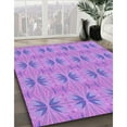 thumbnail image 3 of Ahgly Company Machine Washable Indoor Rectangle Transitional Bright Lilac Purple Area Rugs, 5' x 7', 3 of 7