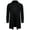 Black, variant on WREESH Fashion Cardigan Men's Casual Top Round Knit Sweater Casual Top Long Sleeved Jacket Coat Gray