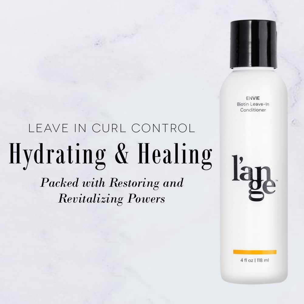 L'ange Hair Envie Leave-In Conditioner | Biotin, Coconut Oil & Botanical Extracts | 4 Fl Oz