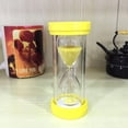 thumbnail image 2 of Plástico 5 s Reloj de arena Reloj de arena Juguete Temporizador de cocina Escritorio en casa Estante Decoración Amarillo Zulema Temporizador de arena de 5 minutos, 2 of 8