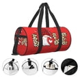 thumbnail image 3 of Balery Love Gnomes Bolsa de Gimnasio para Mujeres y Hombres, Bolsa de Viaje Impermeable, Bolsa de Fin de Semana con Compartimento para Zapatos y Bolsillo Húmedo, 3 of 6