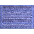 thumbnail image 1 of Ahgly Company Machine Washable Indoor Rectangle Abstract Blue Modern Area Rugs, 4' x 6', 1 of 4