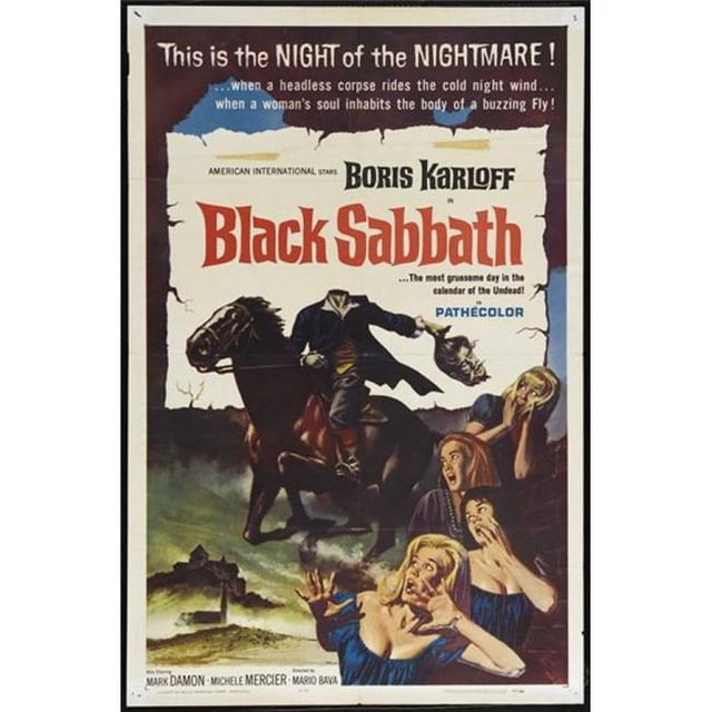 Pop Culture Graphics MOVCJ2245 Black Sabbath Movie Poster, 11 x 17