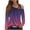 Purple, variant on Scyoekwg Womens Blouses Dressy Casual Fall Shirts Loose Trendy Long Sleeve Gradient Color Graphic Tee Skew Collar Off Shoulder Tops Comfy Clothes for Women Pullover Tops Blouses(Purple,S)