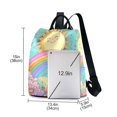 thumbnail image 3 of FORMRS Women's Travel Backpack Purse Anti-Theft Hidden Pockets Casual Shoulder Bag, Retro Blue Rainbow, 3 of 7