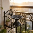 thumbnail image 4 of Cast Iron Bird Baths for Outdoors, Cast Iron Bird Feeder, Metal Bird Bath, Home Garden Lawn Yard Table Decorations, 4 of 6