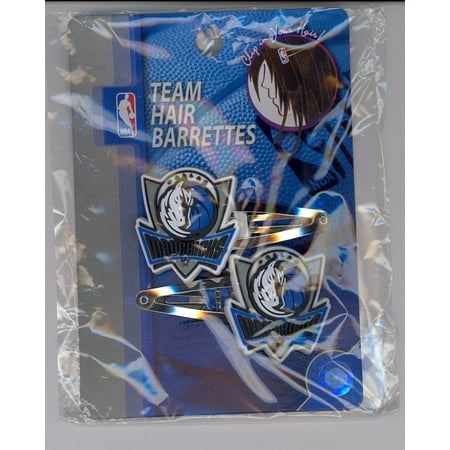 DALLAS MAVERICKS Logo Hair Barrettes Clips NBA Basketball Fan Keepsake NEW