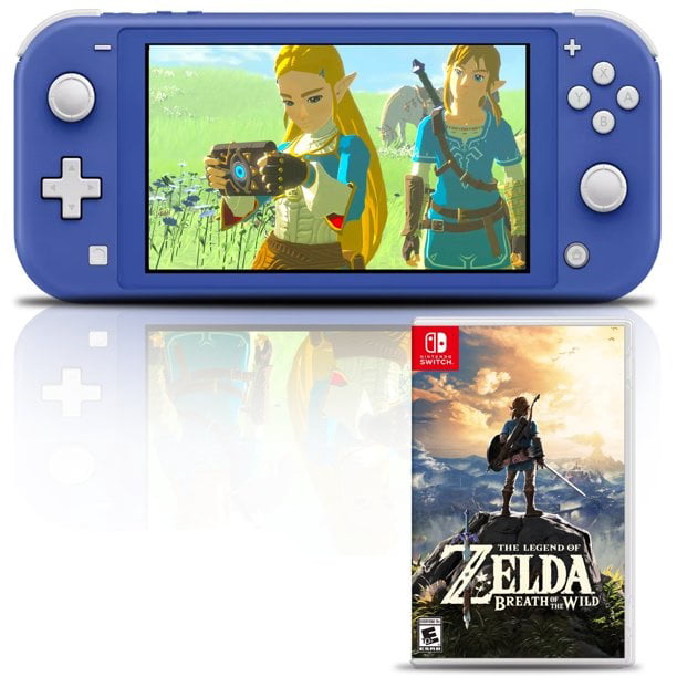 Nintendo Switch (Blue) Gaming Console with Zelda Breath of Wild -