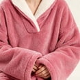thumbnail image 6 of lcziwo Pajamas for Women Set Soft Fuzzy Winter Warm Fleece Sleepwear Comfy Coral Fluffy Pjs 2 Piece Loungewear Plush Outfits Pink,XXL, 6 of 8