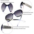 thumbnail image 4 of Lunettes de Soleil Classiques Surdimensionnées 100 % Protection UV, 4 of 5