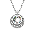 thumbnail image 1 of Carp Peony Lotus Pattern Geometry Necklaces Pendant Retro Moon Stars Jewelry, 1 of 3