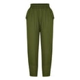 thumbnail image 5 of LYXSSBYX Wide Leg Sweatpants Women Fashion Women SolidCotton and Linen Casual Loose Trouser Wide Ninth Pants Pants, 5 of 9