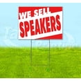 thumbnail image 1 of We Sell Speakers (18" x 24") Yard Sign, Includes Metal Step Stake, 1 of 6