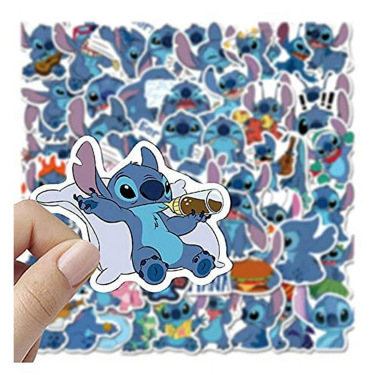 50pcs Per Pack Cute Cartoon Stitch Stickers Waterproof Skateboard