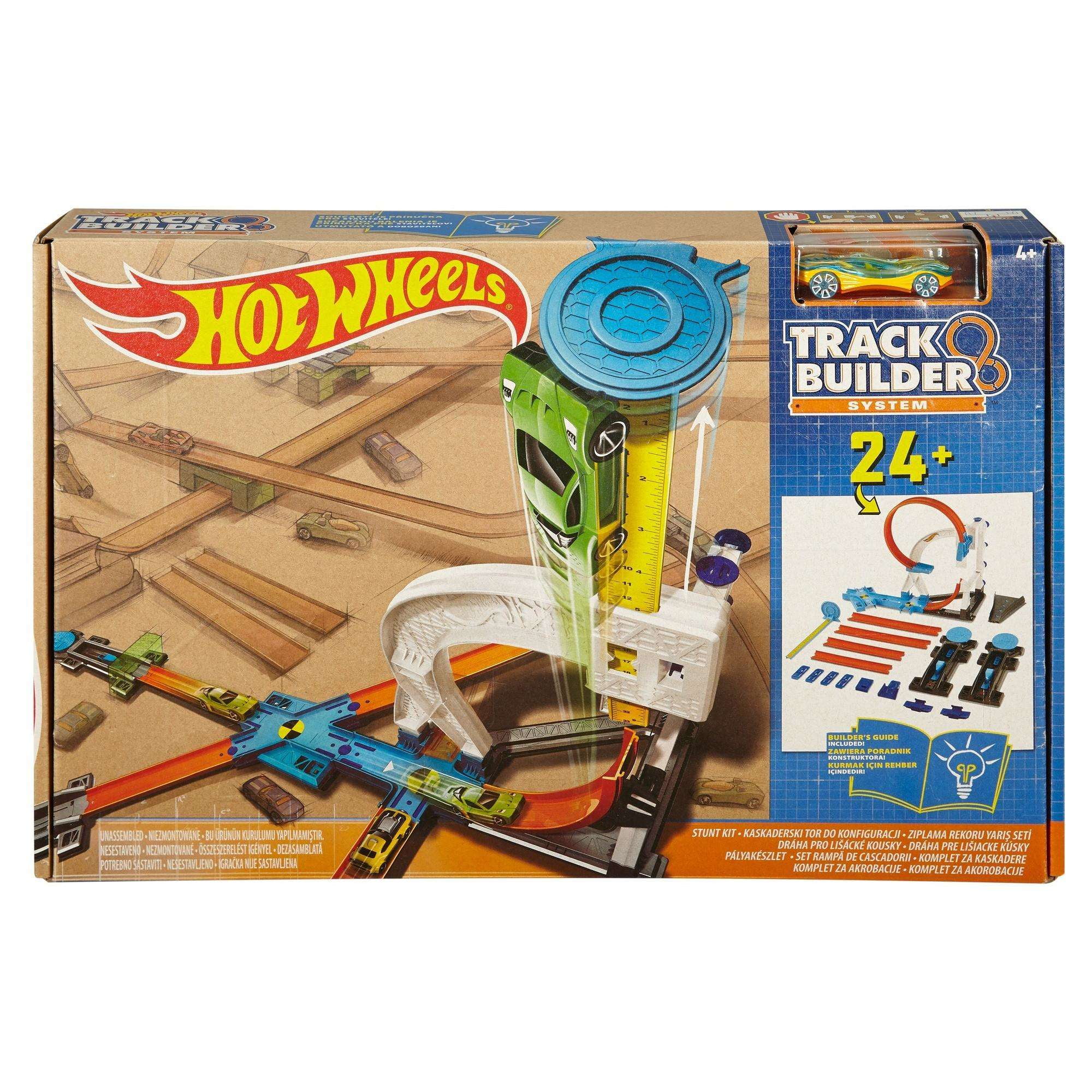 hot wheels track builder system stunt kit