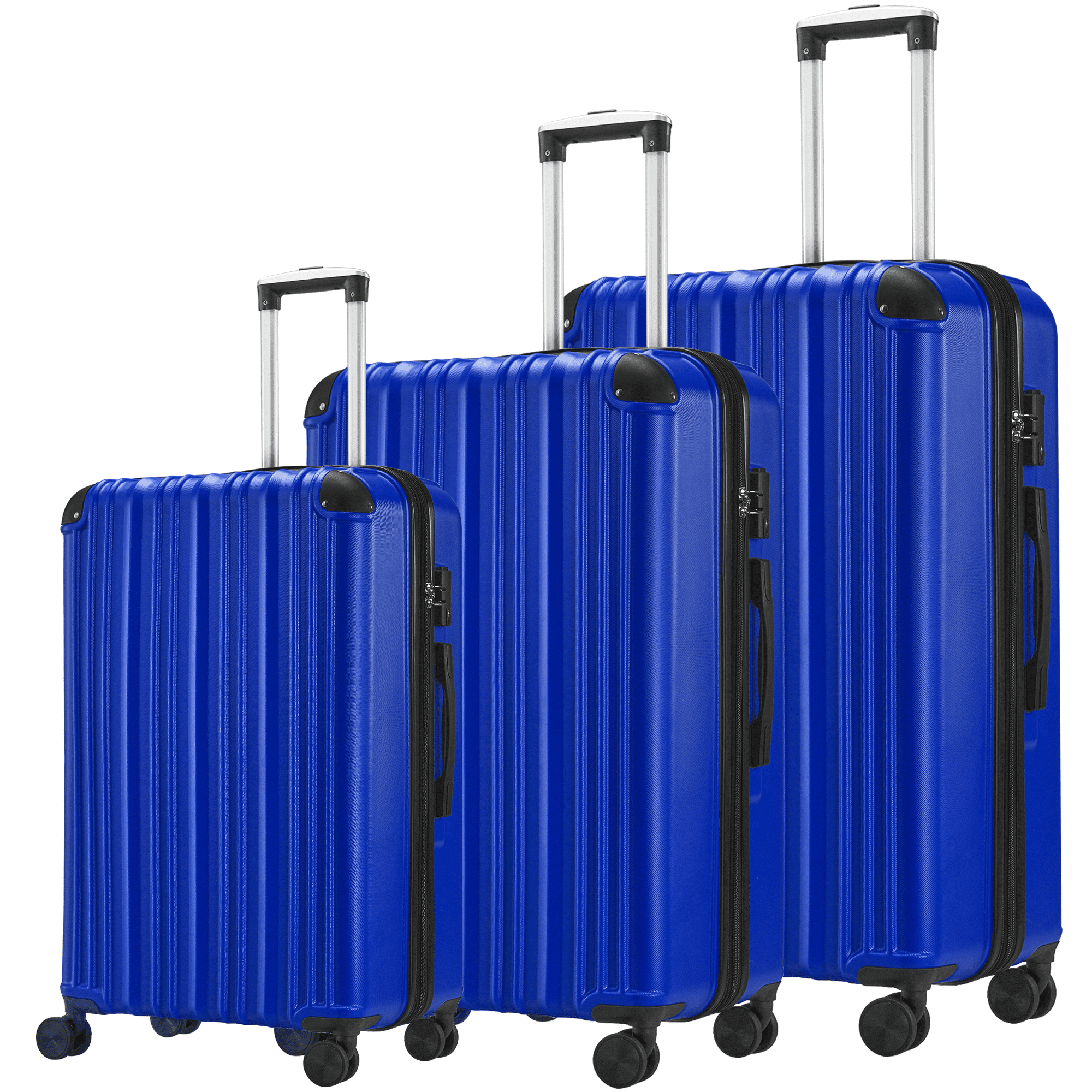 3Piece Expandable Luggage Sets, ABS Spinner Suitcase Set with TSA Lock