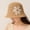 Dark Khaki, variant on Women Woven Bucket Hat Floral Cutout Breathable Wide Brim Summer Hat