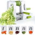 thumbnail image 1 of Spiralizer 4 -blade Vegetable Spiralizer Foldable Spiral Slicer Zucchini Noodle Veggie Pasta Spaghetti Maker, 1 of 5