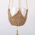 thumbnail image 4 of Advancent Cesta para colgar plantas de macramé, transpirable, resistente a la corrosión, amplia aplicación, no es fácil de romper Jardín y Patio cesta 120g 101.6 cm, 4 of 6