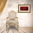 thumbnail image 3 of Chen, Liang 32x18 Gold Ornate Wood Framed with Double Matting Museum Art Print Titled - Burning red leaves, 3 of 4