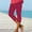 #0068-Pink, variant on Neewe High Waisted Capri Leggings for Women - Soft Slim Yoga Pants for Running Cycling Workout