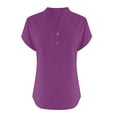 thumbnail image 4 of T-Shirts Femmes Lot Mode Décontractée Col en V Manches Courtes Haut T-Shirt - Hontri, 4 of 5