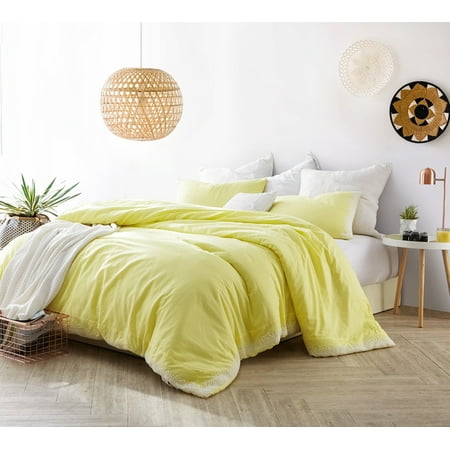Yellow Comforter - BYB Endless Fields Embroidered Comforter - Limelight Yellow