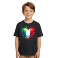 thumbnail image 5 of BOOMNY Toddler Girls Short Sleeve Italy Soccer T-Shirts Crew Neck Graphic International Football Tee Tops for Girl Soft Dailywear, 5 of 6
