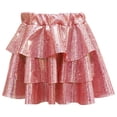 thumbnail image 4 of Staki Princess Skirt Girls' Lightweight Tutu Skirt - Princess Puffy Layered Ballet Dance Skirt for Young Girls 5-9Y 10-14Y(Red,5-6 Years), 4 of 4