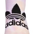 thumbnail image 6 of Adidas Originals Trefoil No Show 3-Pair Womens Athletic Socks Size M, Color: Acid Orange/Clear Lilac/Black White, 6 of 9