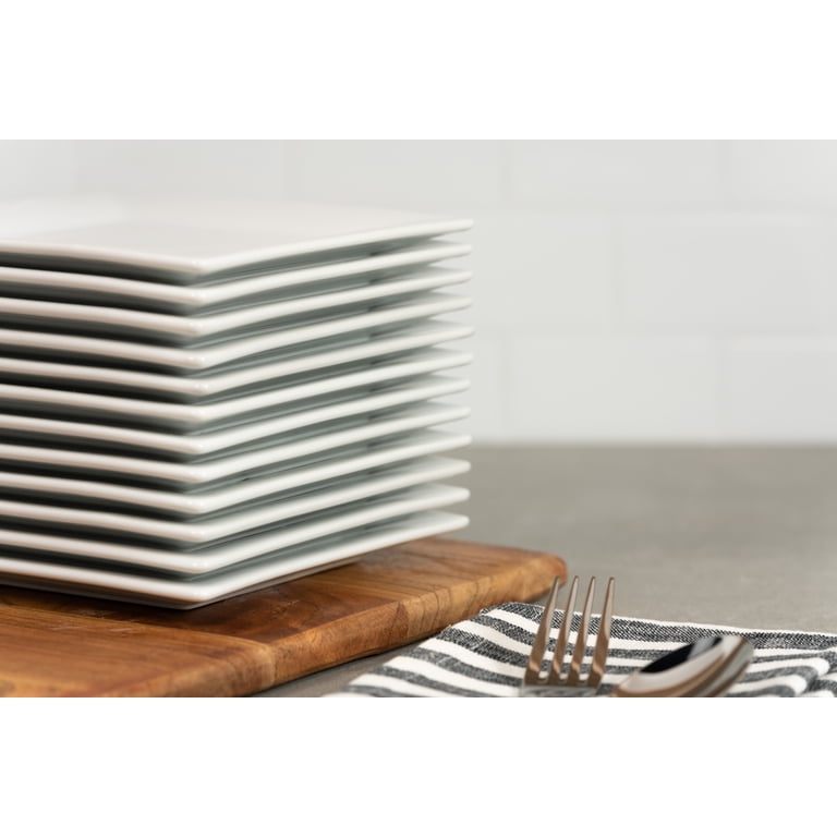 10 Strawberry Street 6" Square Ceramic Appetizer Plates, Set of 12 photo 2