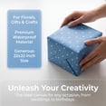 thumbnail image 5 of Unique Bargains Waterproof Luxury Matte Gift Wrapping Paper for Bouquets Blue 22" x 22", 5 of 6