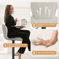 thumbnail image 6 of Fijinhom Modern Adjustable Bar Stools Set of 4 - Swivel Counter Height Stools with PU Leather Upholstery and Footrest for Kitchen Island and Home Bar, 6 of 6