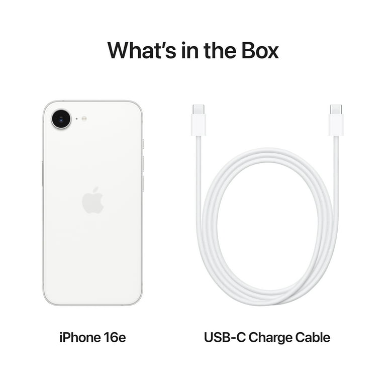 【高い素材】 Verizon iPhone 16e 128GB White. Apple Intelligence スマートフォン本体