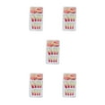 thumbnail image 3 of maskred 1 Set French Tip Press on Nails Gradient Extension Fingernails Tips Removable Fashion Wraps Full Cover DIY Manicure Kit Type 2 2g glue,24Pcs jelly 5Set, 3 of 6
