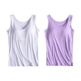 thumbnail image 1 of Camisole en Coton pour Femmes, Camisole Ajustable avec Soutien-Gorge Intégré, Tricot Extensible, 1 of 6