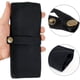 thumbnail image 2 of (Negro) Accesorios para correas de reloj, correa de reloj inteligente, bolsa de almacenamiento portátil de lona de algodón, estuche organizador, compatible con correas de Apple Watch, correas de reloj, 2 of 5