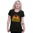 thumbnail image 4 of Beach Please Retro Palm Trees Vibes Womens Fitted Plus Size Graphic Tee Brisco Brands 2X, 4 of 5