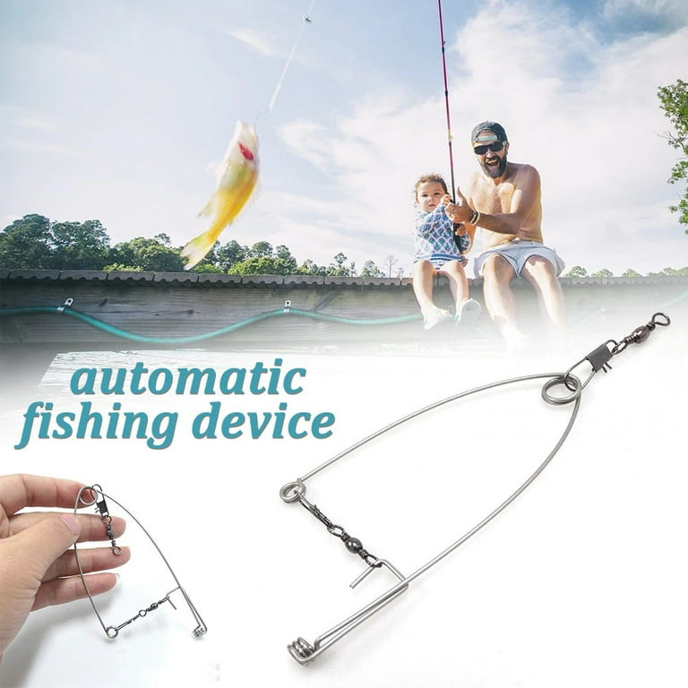 Outdoor Portable Automatic Spring Loaded Hook Setter Fishing Device 