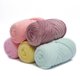 thumbnail image 4 of Namzi Hilo grueso de terciopelo de 500 g, hilo jumbo supersuave de grosor medio, hilo esponjoso lavable para tejer a mano a crochet, ideal para mantas, alfombras y almohadas, color rojo óxido., 4 of 4