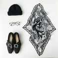 thumbnail image 5 of CHUNTIAN Mulberry Silk Scarfs Women Small Square Scarf 21" x 21" Breathable Lightweight Neckerchief Headscarf, 5 of 7