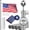Silver, variant on Lechansen 25FT Heavy Duty Flag Pole Outside, Full Body Stainless Steel In Ground with American Flag, 130MPH Wind Resistant for Residential, Commercial