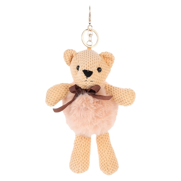 LLavero de oso de peluche, llavero de oso de dibujos animados, bolsa, regalo ornamental colgante, 1 ud.