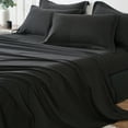 thumbnail image 2 of Davulos 7 Pieces King Lightweight Solid Black Comforter Set for All Seasons, Soft & Comfortable Bed in a Bag Set for Student/friends, A Cloud-Like Sleeping Space Bedding Set, 2 of 9