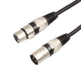 thumbnail image 4 of Cable De Micrófono Xlr Cable de micrófono balanceado XLR de 3 pines totalmente balanceado macho a hembra (1.8M), 4 of 6