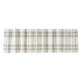 thumbnail image 4 of VHC Brands Plaid Valance Curtain, Wheat, 19x91, 4 of 7